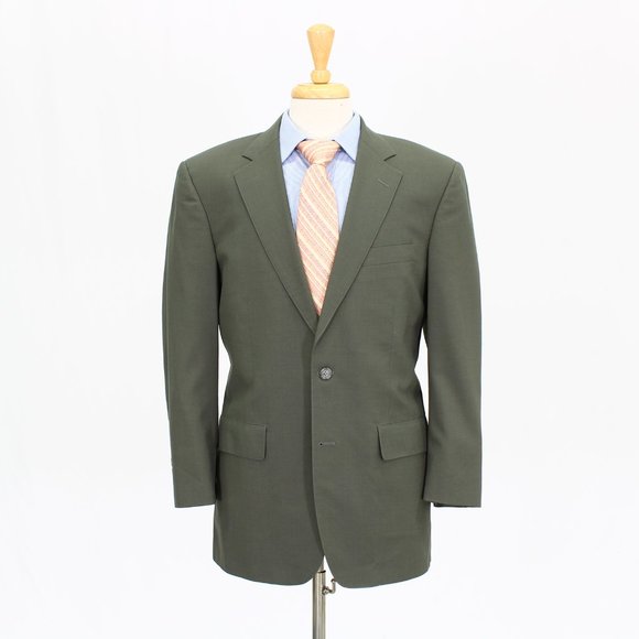 Brooks Brothers 40S 32x27 Green Solid 2-Button Suit R234 - Picture 6 of 15